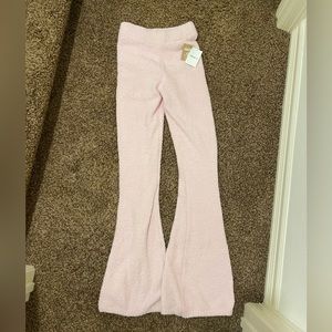 Forever 21 light pink fuzzy pants
